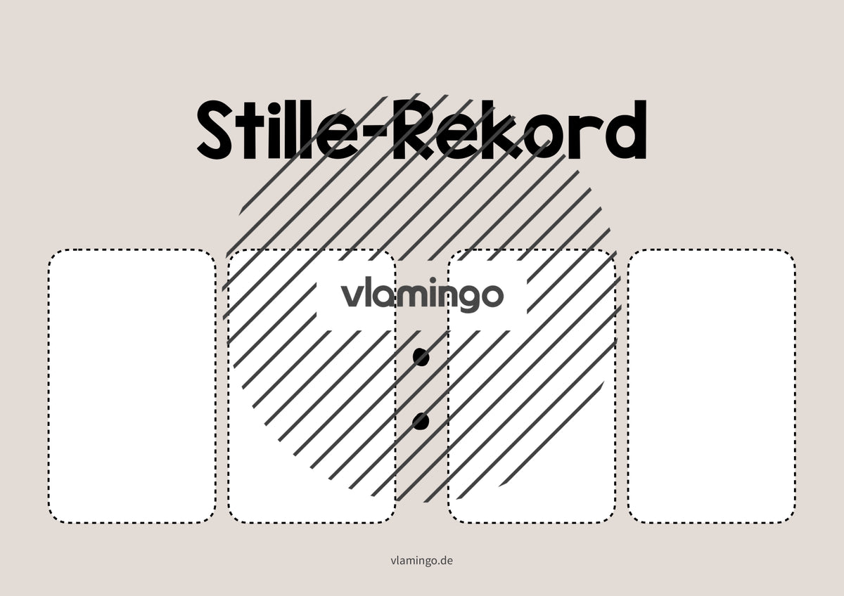 Stille-Rekord: Bildkarte zum Ausfüllen (Grundschule)