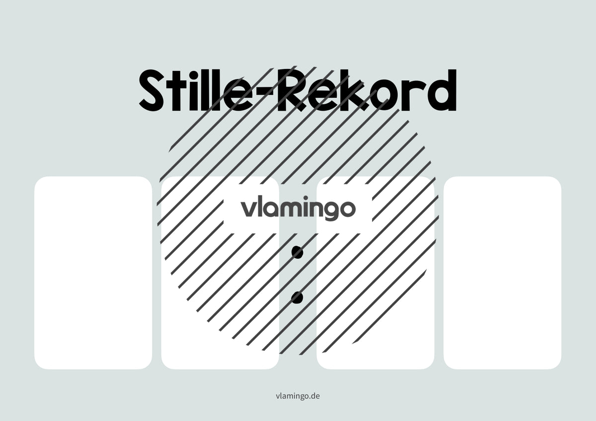 Stille-Rekord: Bildkarte zum Ausfüllen (Grundschule)