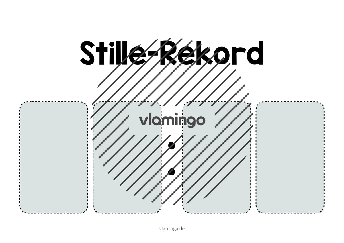 Stille-Rekord: Bildkarte zum Ausfüllen (Grundschule)