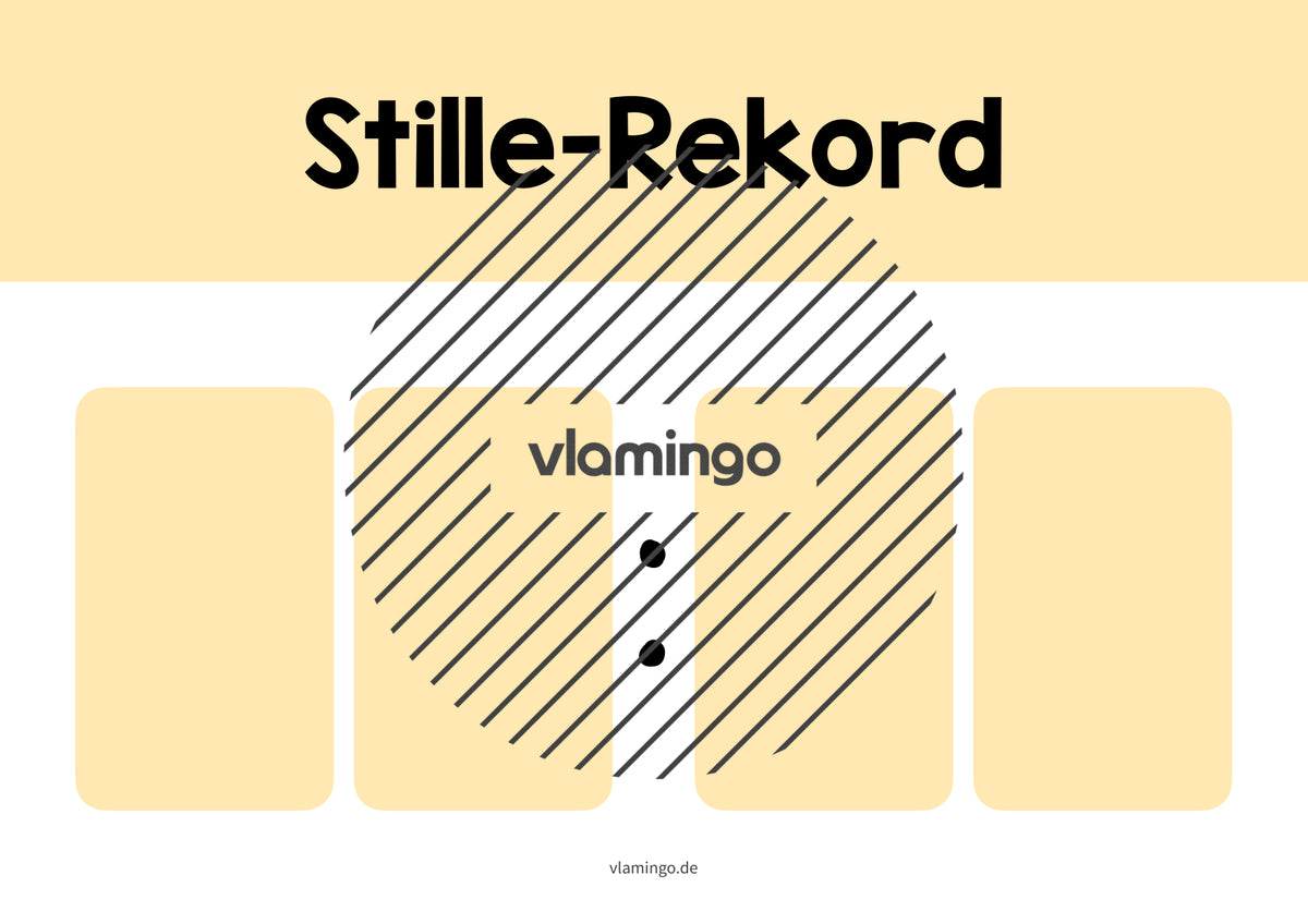 Stille-Rekord: Bildkarte zum Ausfüllen (Grundschule)