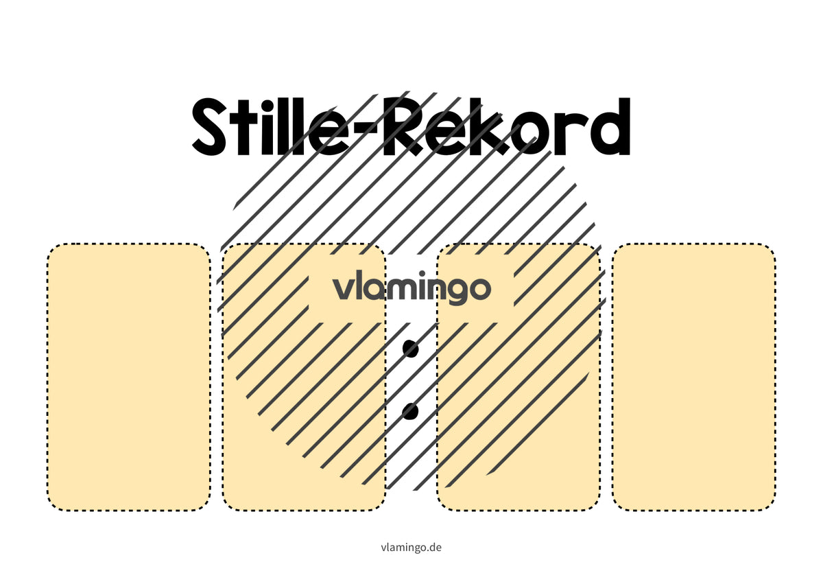 Stille-Rekord: Bildkarte zum Ausfüllen (Grundschule)