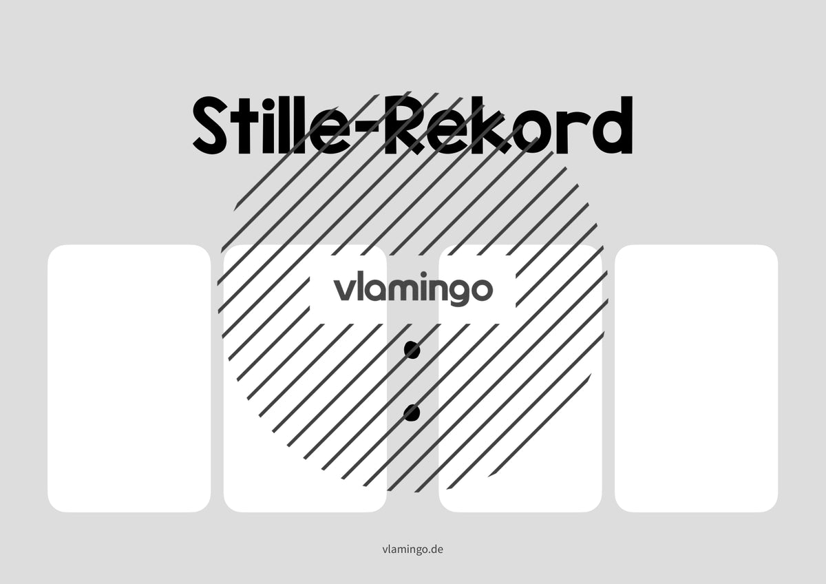 Stille-Rekord: Bildkarte zum Ausfüllen (Grundschule)
