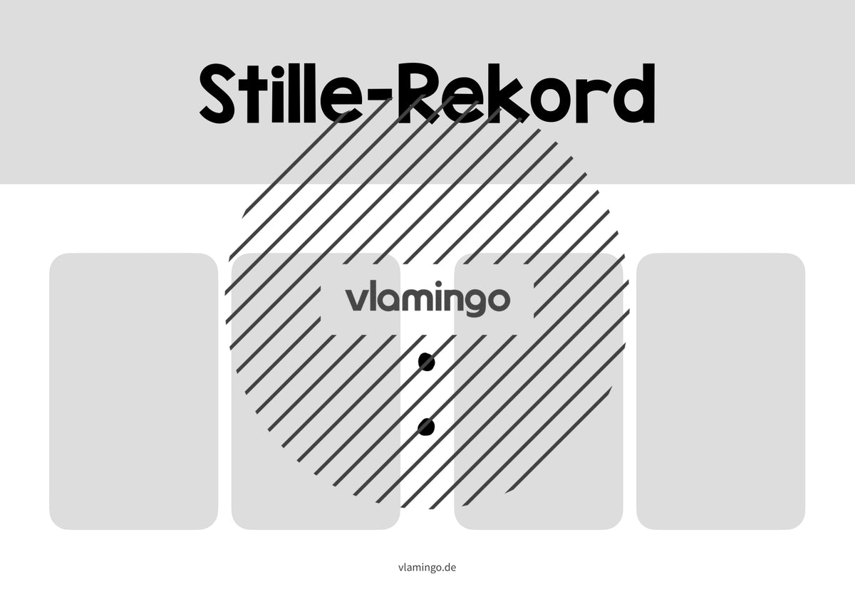 Stille-Rekord: Bildkarte zum Ausfüllen (Grundschule)