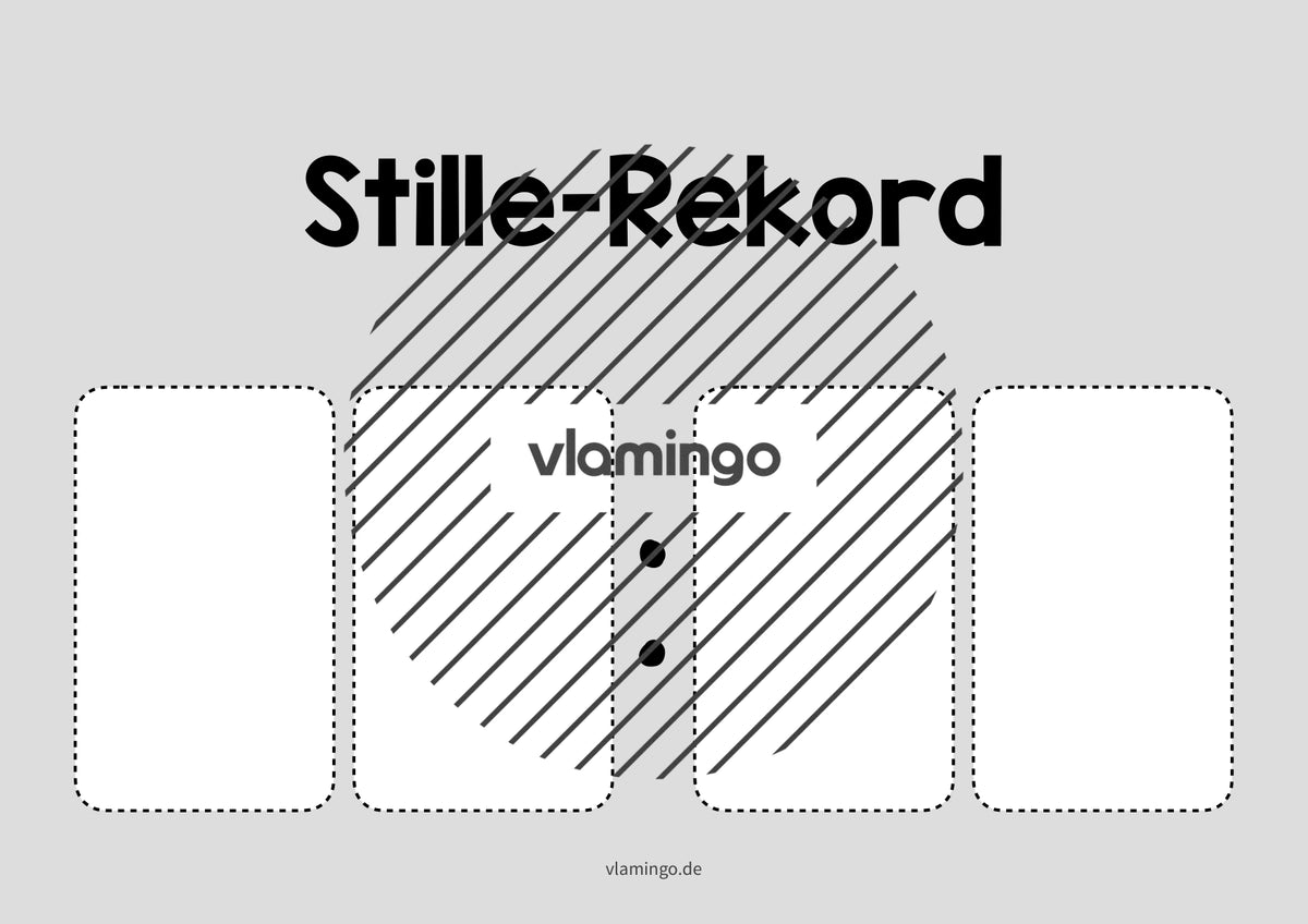 Stille-Rekord: Bildkarte zum Ausfüllen (Grundschule)
