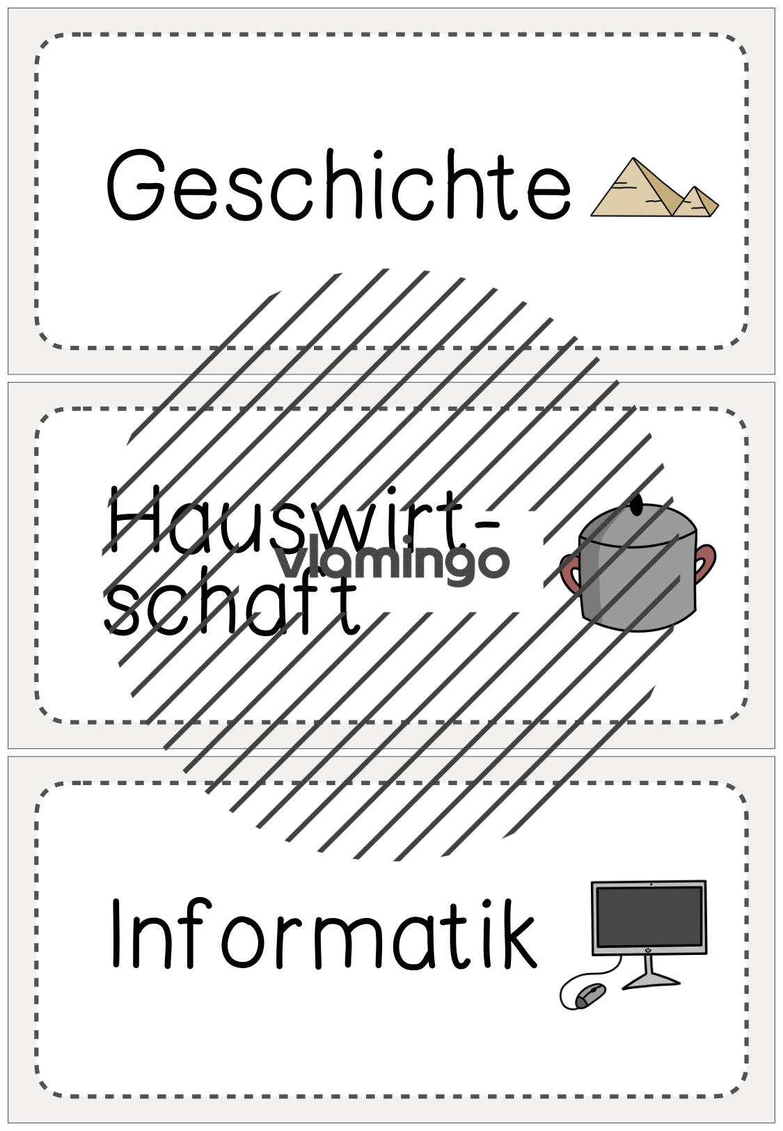 Stundenplan: 50+ Bildkarten für den Klassenraum