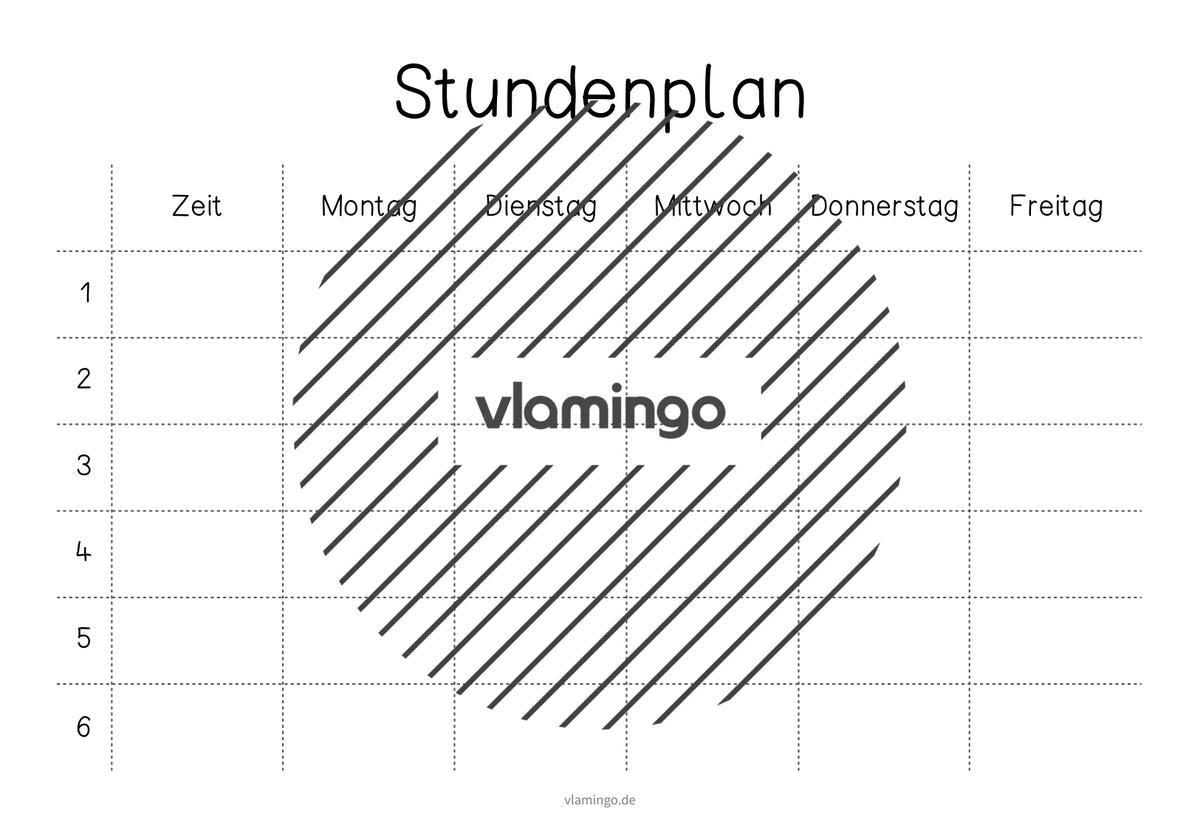 Stundenplan: 8 Vorlagen für die Schule