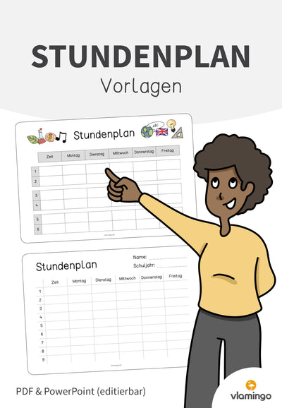 Stundenplan: 8 Vorlagen für die Schule