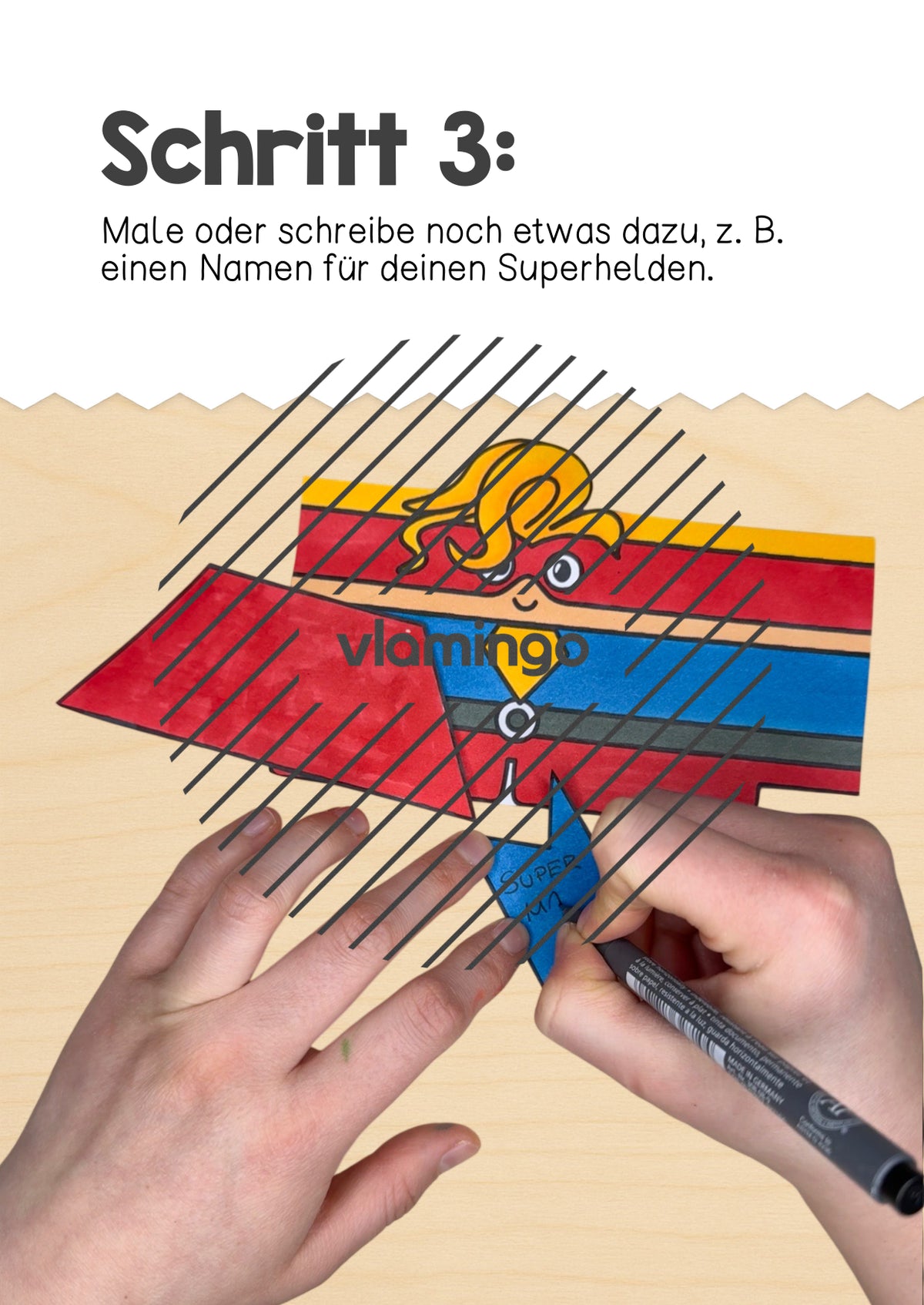 Superheld: Bastelidee für Vatertag, Muttertag oder als Geschenkidee
