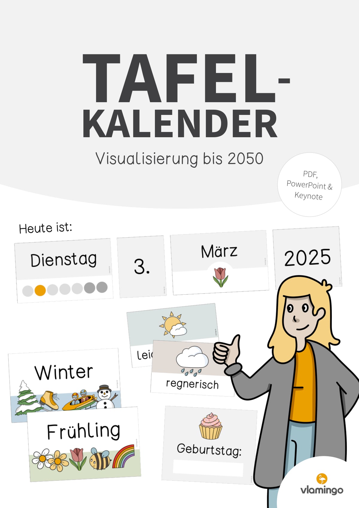 Tafelkalender für den Klassenraum (Klassenkalender)