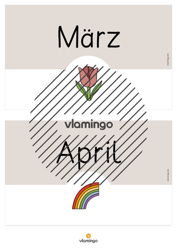 Tafelkalender für den Klassenraum (Klassenkalender)