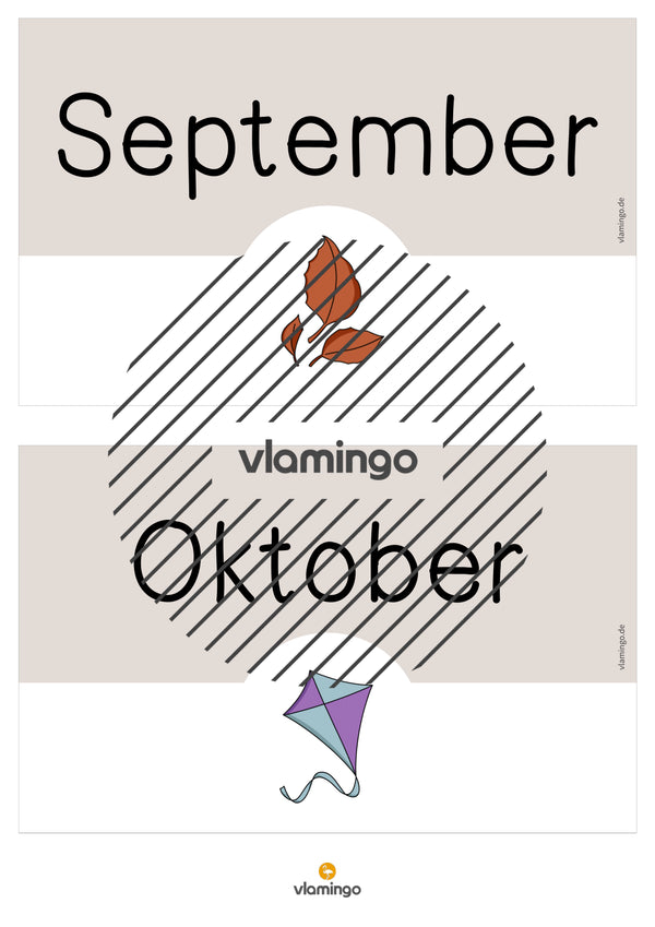 Tafelkalender für den Klassenraum (Klassenkalender)