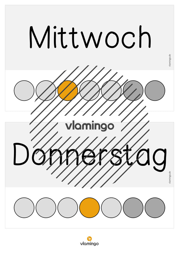 Tafelkalender für den Klassenraum (Klassenkalender)