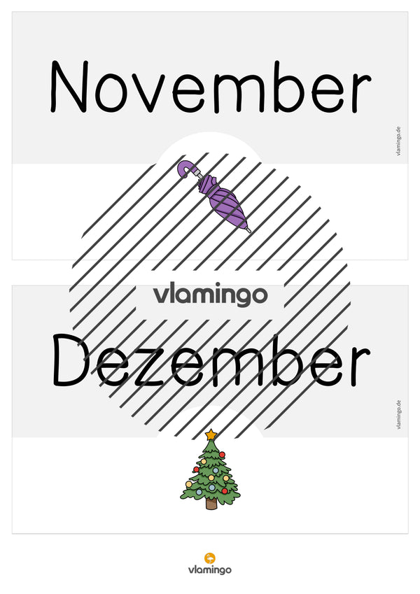 Tafelkalender für den Klassenraum (Klassenkalender)