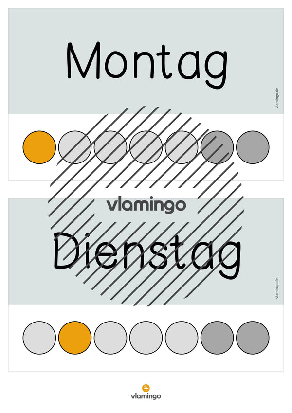 Tafelkalender für den Klassenraum (Klassenkalender)