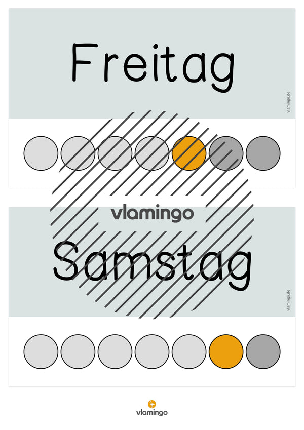Tafelkalender für den Klassenraum (Klassenkalender)