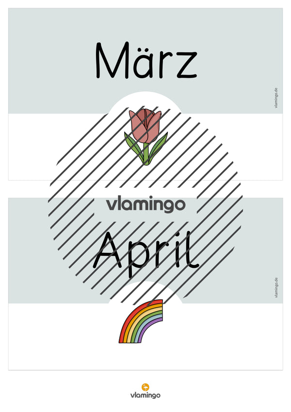 Tafelkalender für den Klassenraum (Klassenkalender)