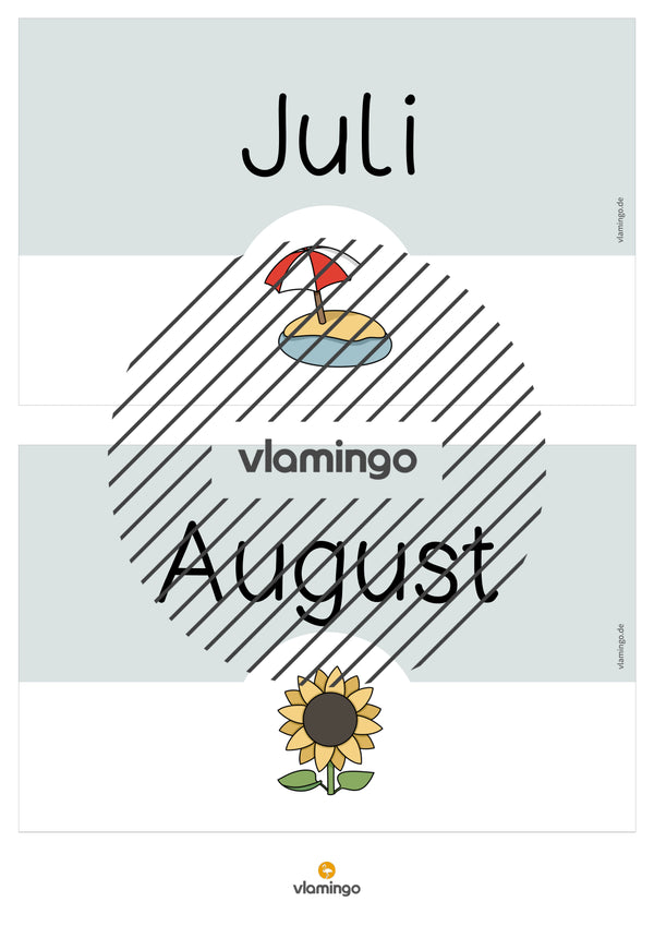 Tafelkalender für den Klassenraum (Klassenkalender)