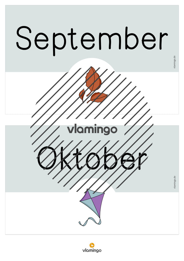 Tafelkalender für den Klassenraum (Klassenkalender)