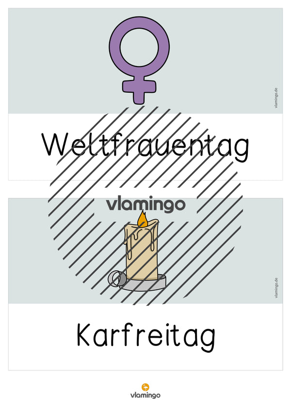 Tafelkalender für den Klassenraum (Klassenkalender)