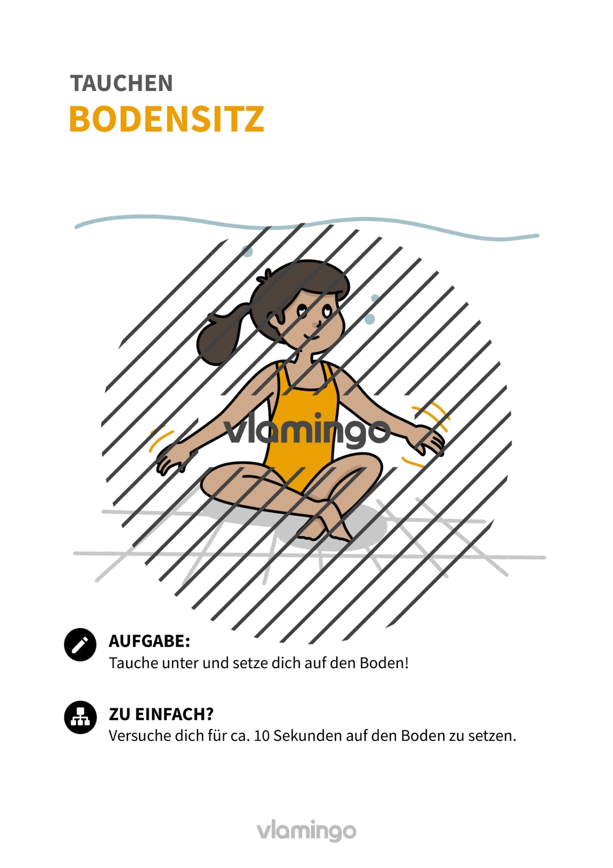 Tauchen: 20+ Übungskarten für den Schwimmunterricht