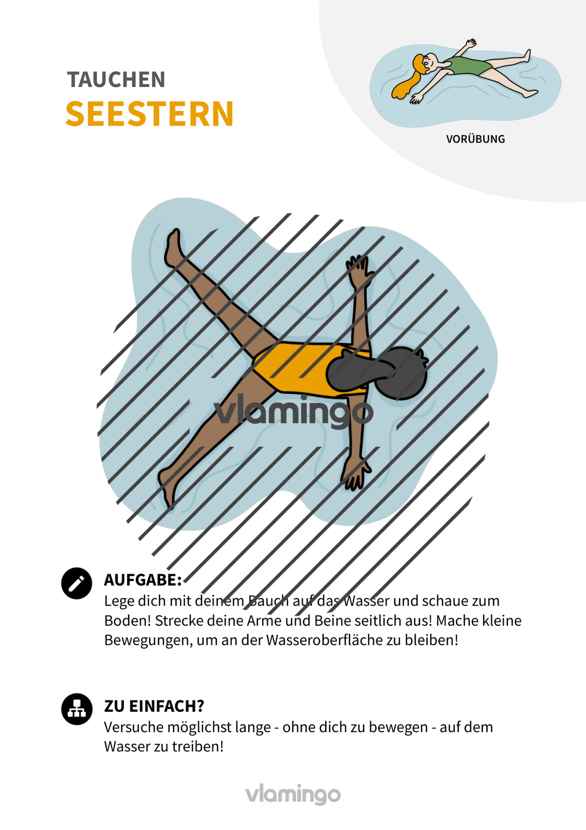 Tauchen: 20+ Übungskarten für den Schwimmunterricht