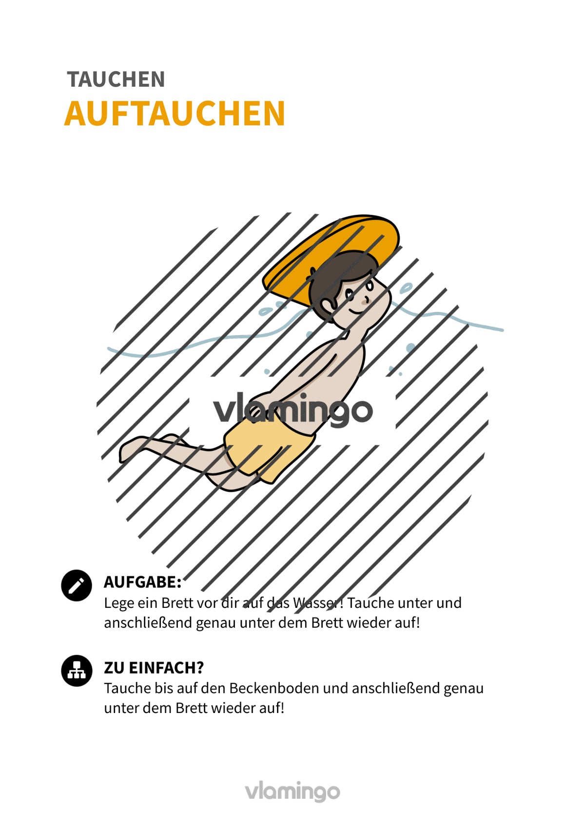Tauchen: 20+ Übungskarten für den Schwimmunterricht
