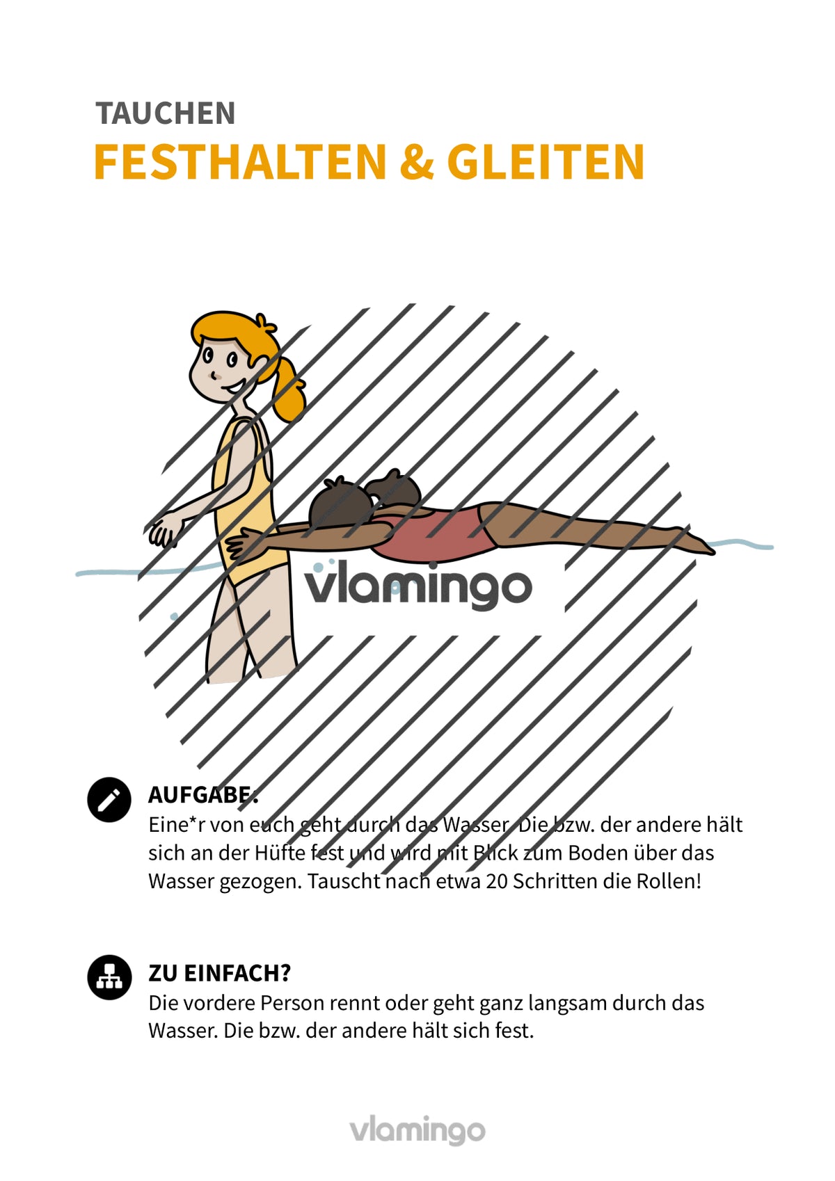 Tauchen: 20+ Übungskarten für den Schwimmunterricht