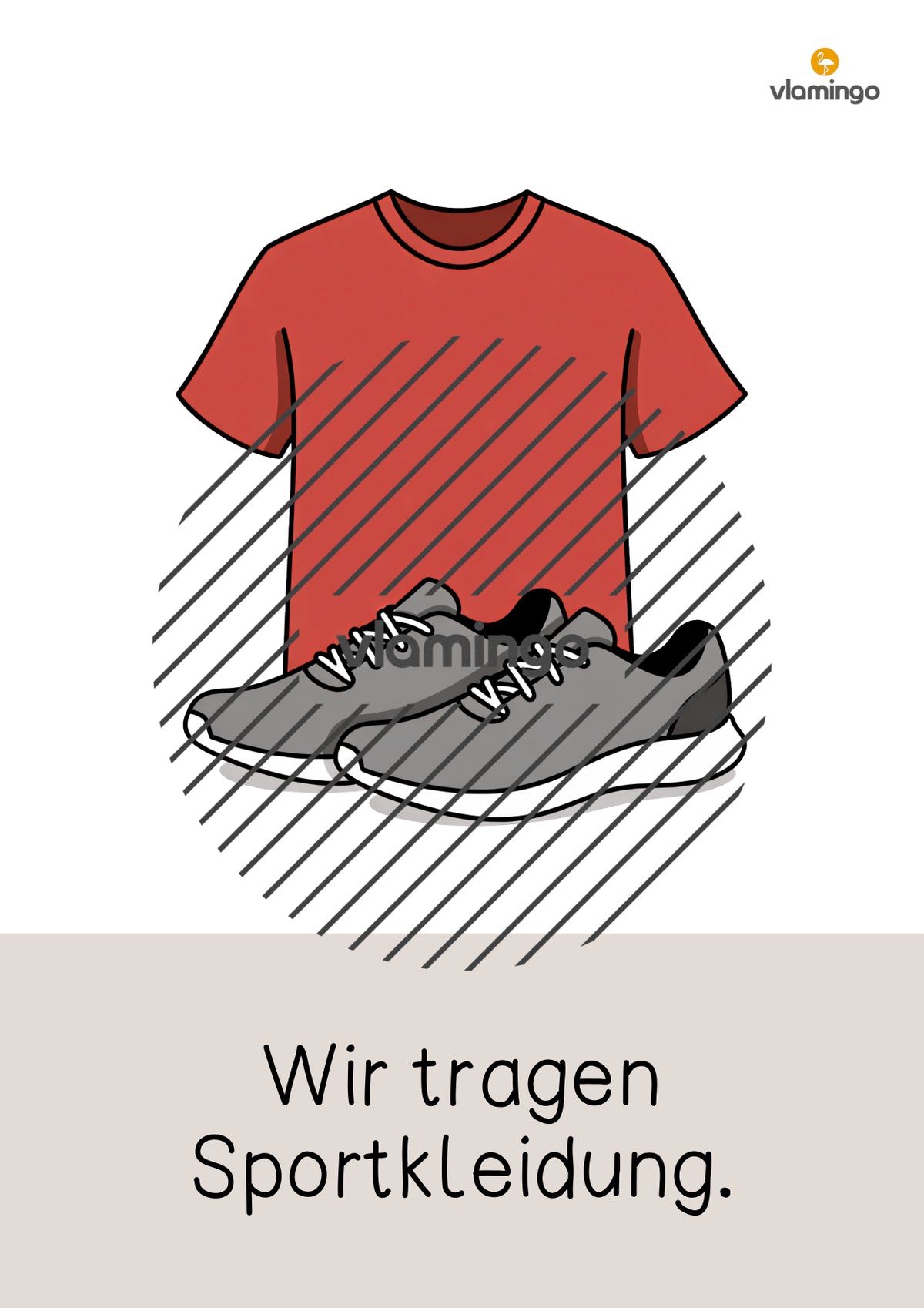 Umkleide-Check für den Sportunterricht (Schulsport / Kinderturnen / Turnhalle)