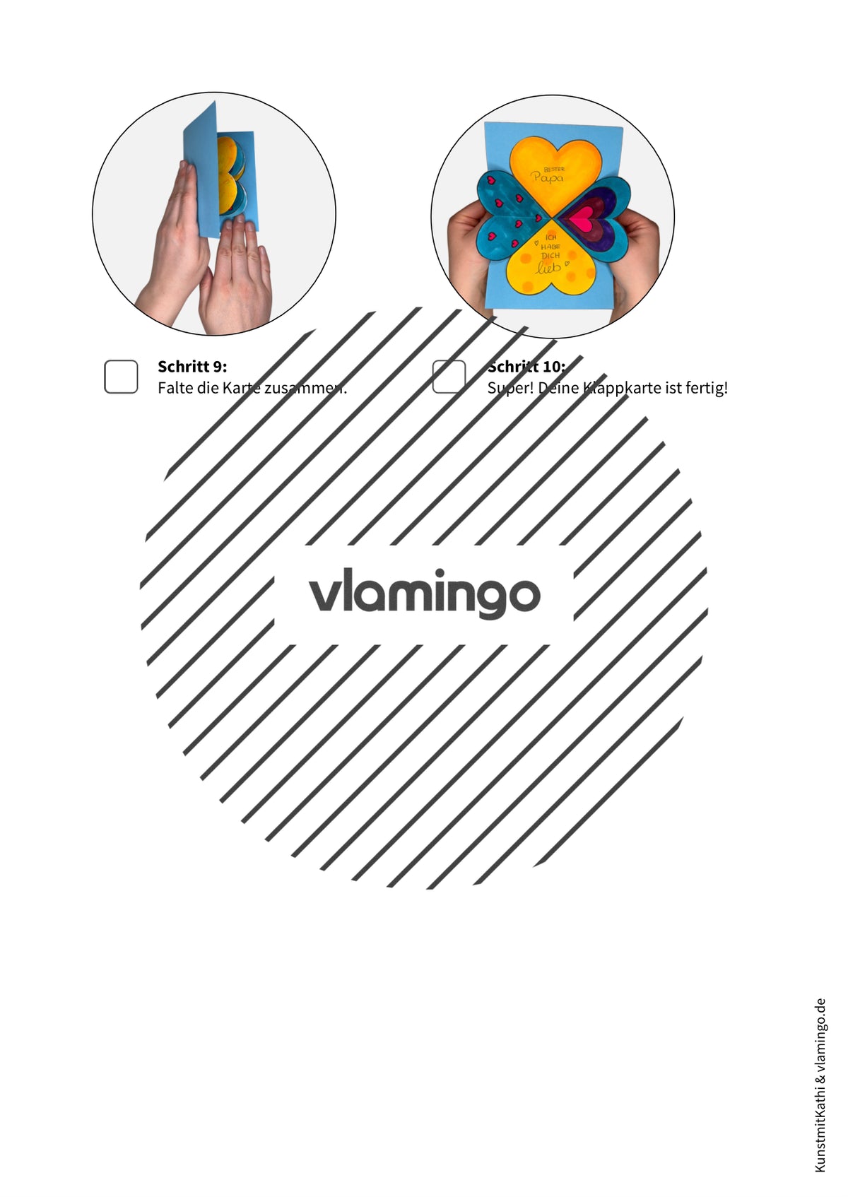 Vatertag: Pop-up-Klappkarte (Kunstunterricht / Geschenkidee)