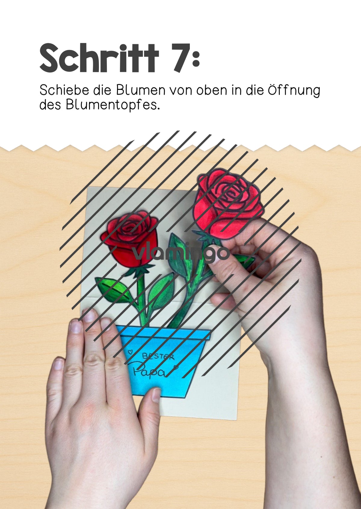 Vatertag: Klappkarte als kleines Geschenk (Bastelanleitung)