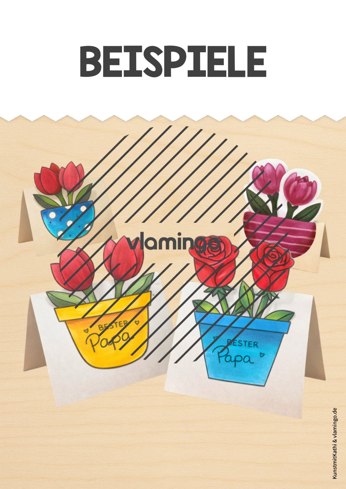 Vatertag: Klappkarte als kleines Geschenk (Bastelanleitung)