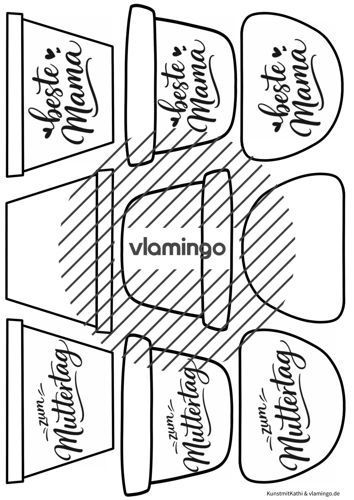Vatertag: Klappkarte als kleines Geschenk (Bastelanleitung)