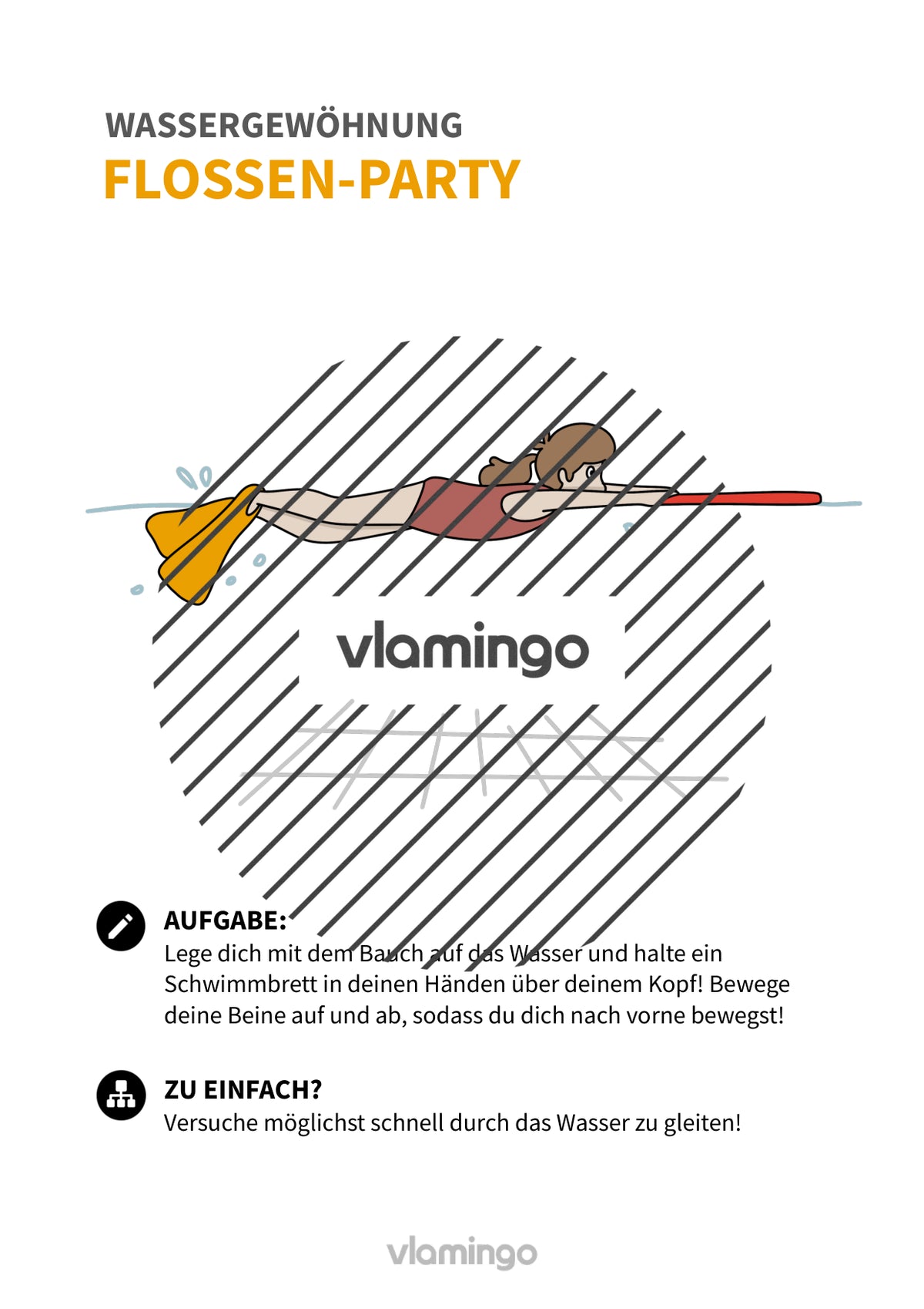 Wassergewöhnung: 20+ Übungskarten für den Schwimmunterricht