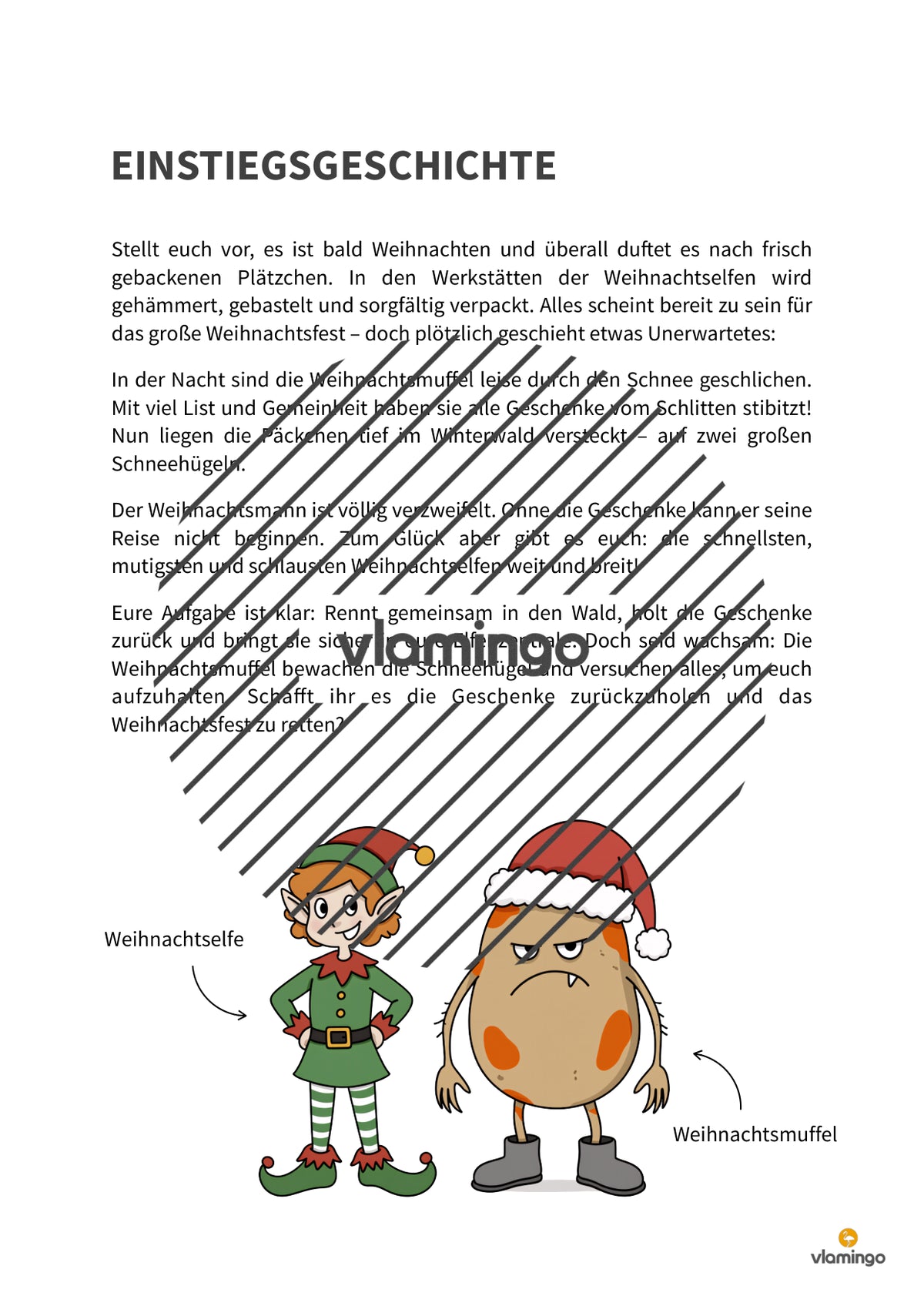Weihnachtsmuffel: Spiel für den Sportunterricht (Grundschule & Kinderturnen)