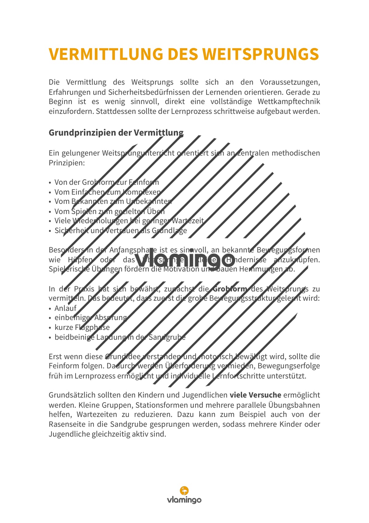 Weitsprung im Sportunterricht: Das Praxis-Handbuch mit Übungen, Spielen und Technikkarten (Leichtathletik)