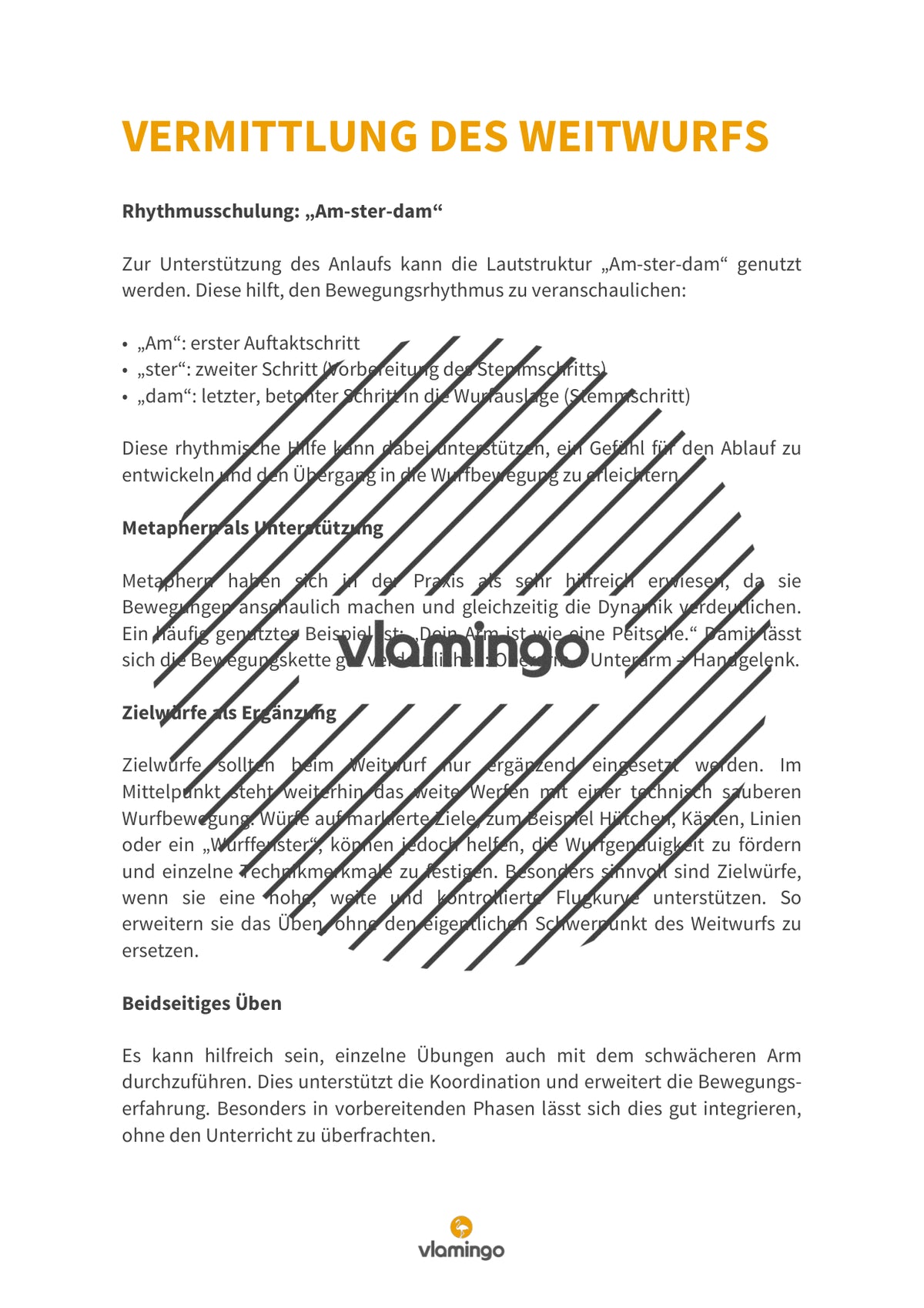 Weitwurf mit dem Schlagball: Das Praxis-Handbuch für den Sportunterricht (Übungen, Spiele und Technikkarten)