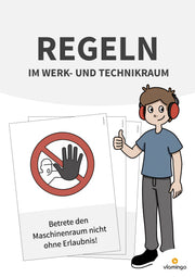 Regeln im Werk- und Technikraum: 40+ Werkraumregeln als Bildkarten (Klasse 5–10)