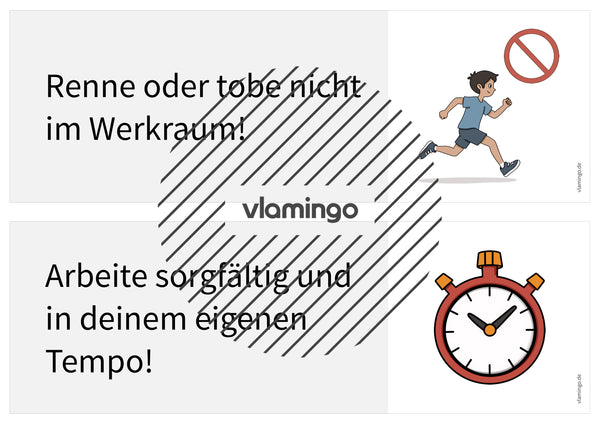 Regeln im Werk- und Technikraum: 40+ Werkraumregeln als Bildkarten (Klasse 5–10)