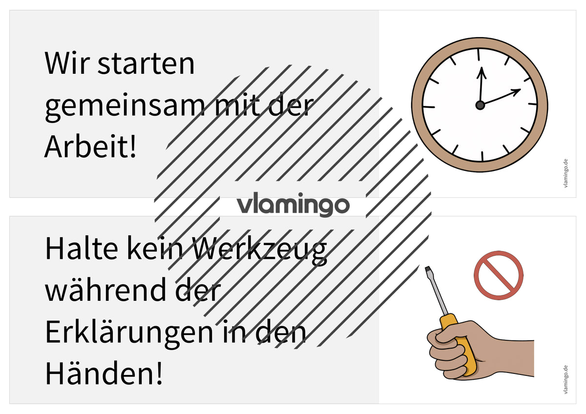 Regeln im Werk- und Technikraum: 40+ Werkraumregeln als Bildkarten (Klasse 5–10)