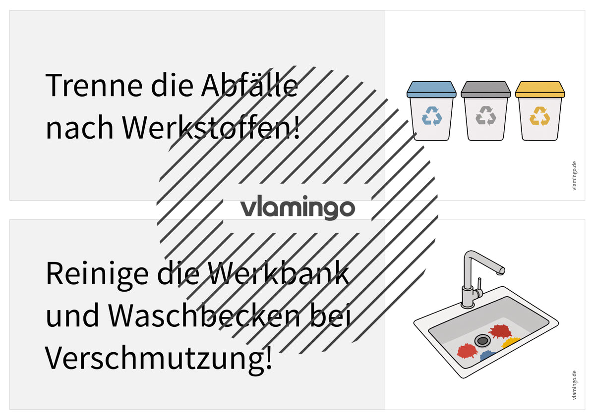 Regeln im Werk- und Technikraum: 40+ Werkraumregeln als Bildkarten (Klasse 5–10)