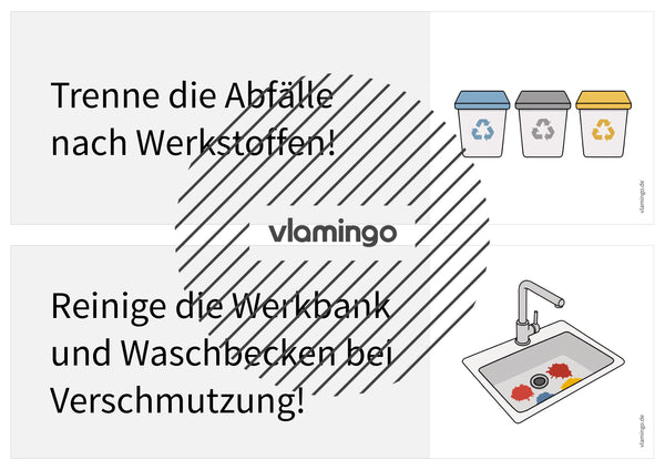 Regeln im Werk- und Technikraum: 40+ Werkraumregeln als Bildkarten (Klasse 5–10)