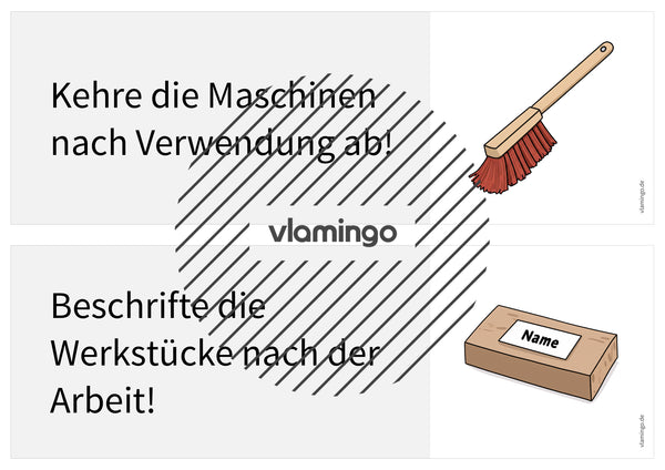 Regeln im Werk- und Technikraum: 40+ Werkraumregeln als Bildkarten (Klasse 5–10)