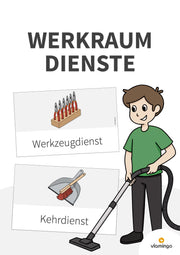 Werkraumdienste: Bildkarten für den Werk- und Technikunterricht