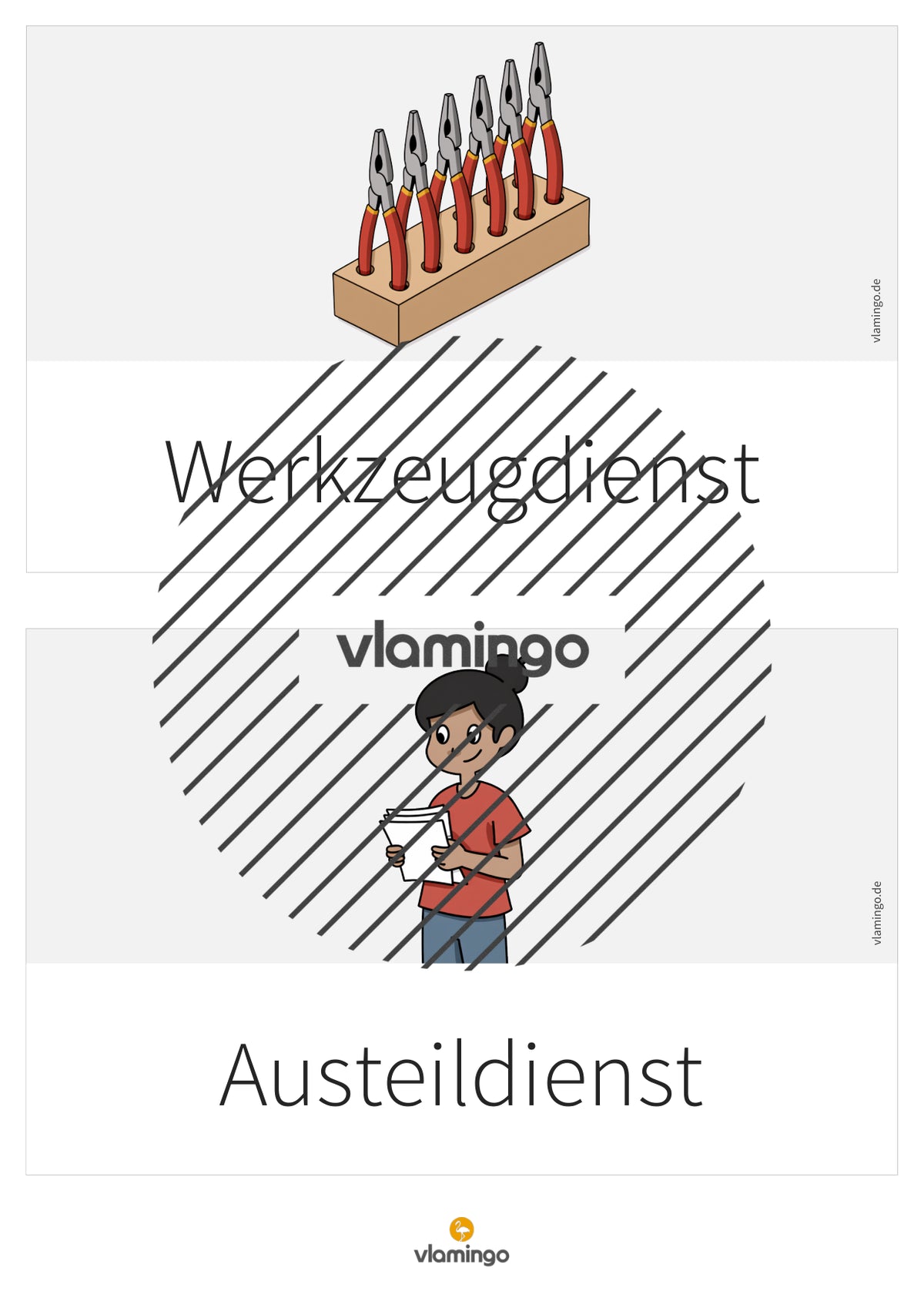 Werkraumdienste: Bildkarten für den Werk- und Technikunterricht