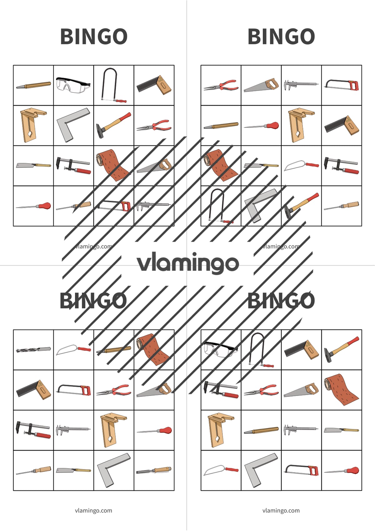 Werkzeuge-Bingo: Spiel für den Werk- und Technikunterricht