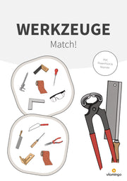 Werkzeuge-Match! Spiel für den Werk- und Technikunterricht