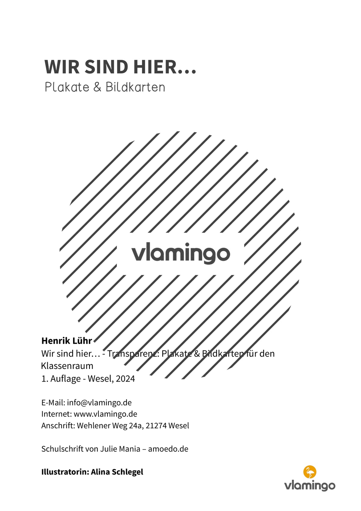 Wir sind hier: Plakat & Bildkarten für die Klassenraumtür