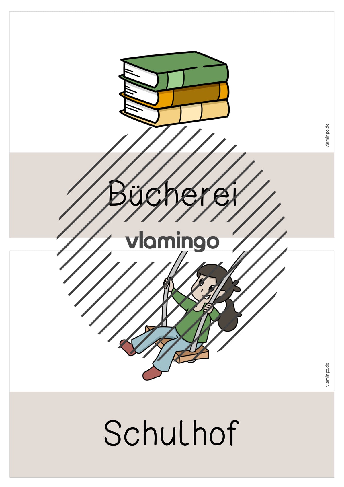 Wir sind hier: Plakat & Bildkarten für die Klassenraumtür