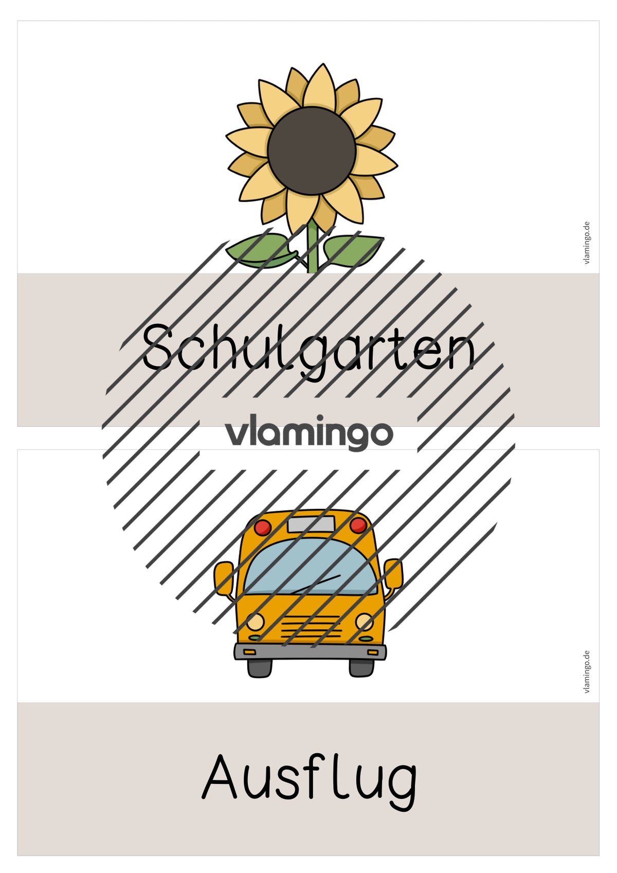 Wir sind hier: Plakat & Bildkarten für die Klassenraumtür