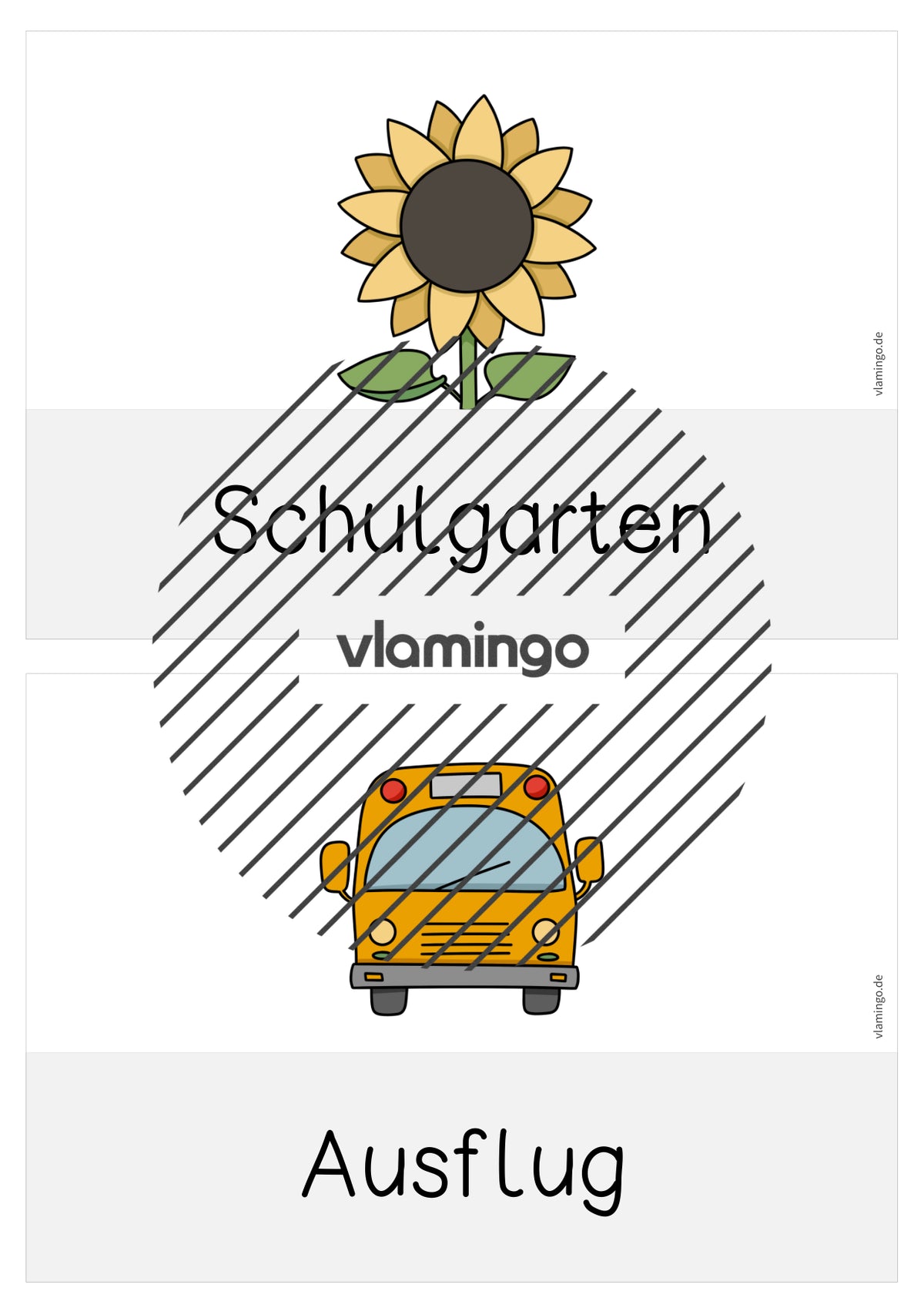 Wir sind hier: Plakat & Bildkarten für die Klassenraumtür
